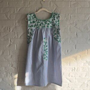 MI GOLONDRINA Embroidered Dress - Size Small - Unique Artisan Design - Boho Chic